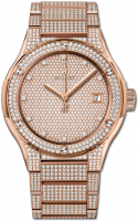 Hublot Classic Fusion King Gold Full Pave Bracelet 45 mm 510.OX.9000.OX.3704