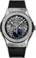 Hublot Classic Fusion Aerofusion Moonphase Titanium Diamonds 45 mm 517.NX.0170.LR.1104