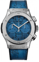 Hublot Classic Fusion Chronograph Berluti Scritto Ocean Blue 45 mm 521.NX.050B.VR.BER18