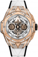 Hublot Big Bang Sang Bleu II King Gold White Pave 45 mm 418.OX.2001.RX.1604.MXM20