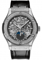 Hublot Classic Fusion Aerofusion Moonphase Titanium Diamonds 42 mm 547.NX.0170.LR.1104