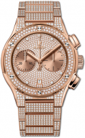 Hublot Classic Fusion Chronograph King Gold Full Pave Bracelet 45 mm 520.OX.9010.OX.3704