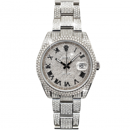 Rolex Datejust II Diamonds Full Pave Tuning 41 mm 126300 CUSTOM