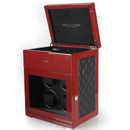 Шкатулка для подзавода 4 часов Benson Red Limited Edition