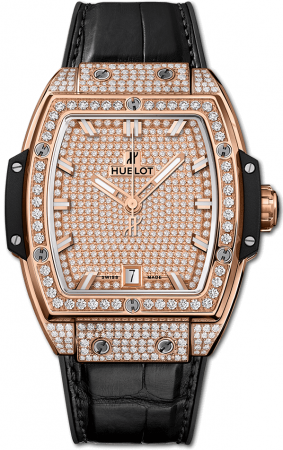 Hublot Spirit of Big Bang King Gold Full Pave 39 mm 665.OX.9010.LR.1604