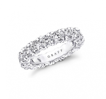 Обручальное кольцо Classic Graff Four Claw Round Diamond Wedding Band RGET 055