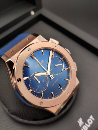 Hublot Classic Fusion Chronograph King Gold Blue 45 mm 521.OX.7180.RX