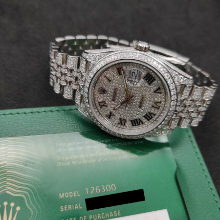 Rolex Datejust II Diamonds Full Pave Tuning 41 mm 126300 CUSTOM