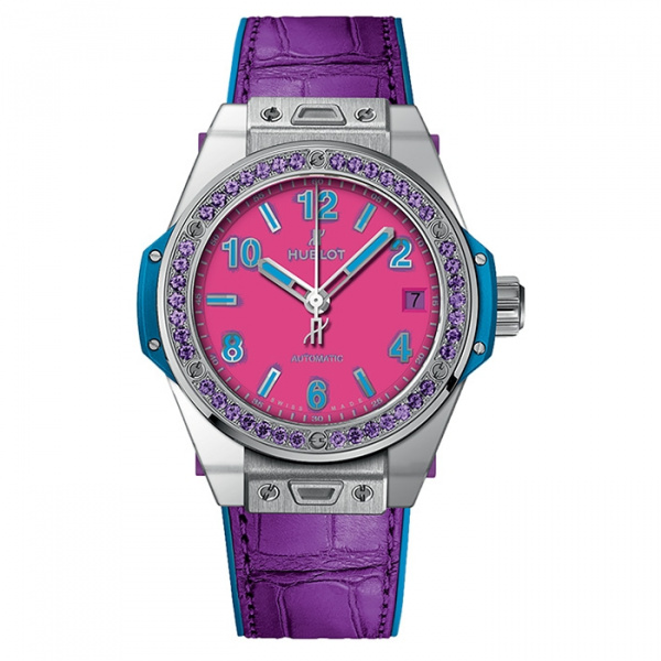 Hublot Big Bang One Click Pop Art Steel Purple