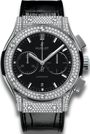 Hublot Classic Fusion Chronograph Titanium Pave 45 mm 521.NX.1171.LR.1704