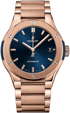 Hublot Classic Fusion King Gold Blue Bracelet 45 mm 510.OX.7180.OX