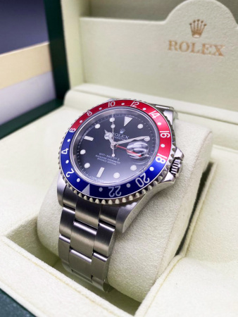 Rolex GMT-Master II Pepsi Rectangular Dial 40 mm 16710