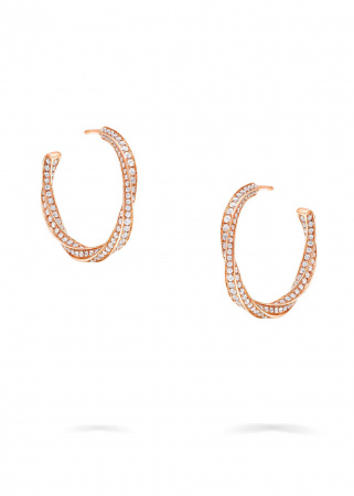 Серьги Graff Spiral Diamond Hoop Earrings RGE 1516