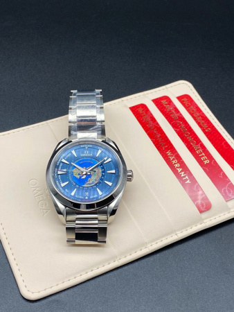 Omega Seamaster Aqua Terra 150M Co-Axial Master Chronometer GMT Worldtimer 43 mm 220.10.43.22.03.001