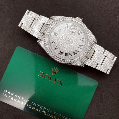 Rolex Datejust II Diamonds Full Pave Tuning 41 mm 126300 CUSTOM