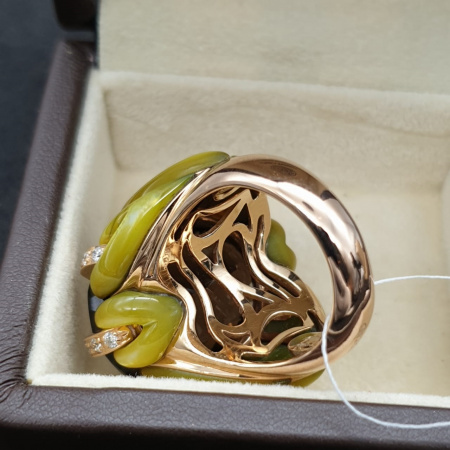 Кольцо Oro Trend Yellow Gold Smoky Quartz