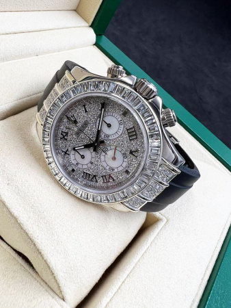 Rolex Cosmograph Daytona Pave Diamond Dial 40 mm 116519 CUSTOM