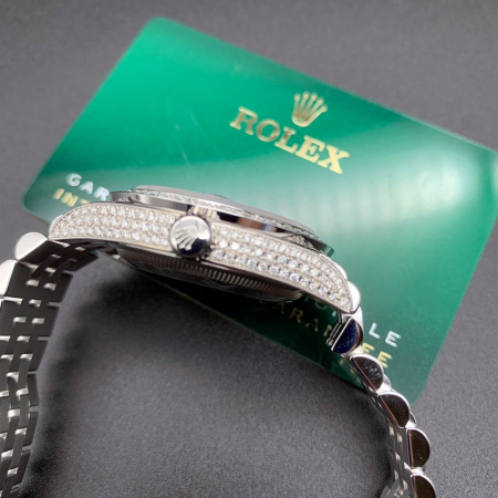 Rolex Datejust Diamonds Full Pave Tuning 36 mm 126200 CUSTOM