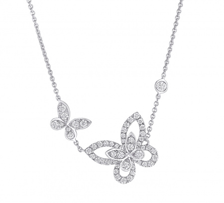 Подвеска Graff Double Butterfly Silhouette Diamond RGP 745