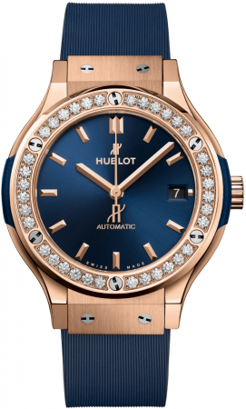 Hublot Classic Fusion King Gold Blue Diamonds 38 mm 565.OX.7180.RX.1204