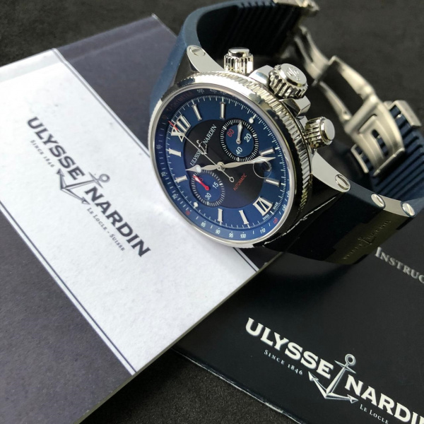 Ulysse Nardin Maxi Marine Chronograph 41 mm 353-66-3/323