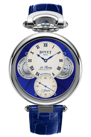 Bovet 19Thirty Fleurier Ivory with Blue Guilloche 42 mm NTS0104
