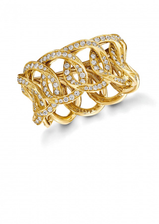 Кольцо Graff Inspired by Twombly Round Diamond Pavé Band RGR 763
