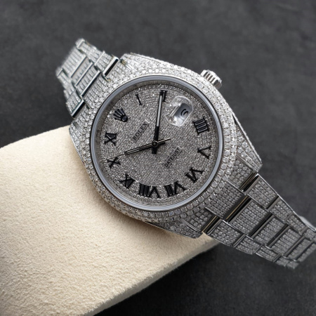 Rolex Datejust II Diamonds Full Pave Tuning 41 mm 126300 CUSTOM