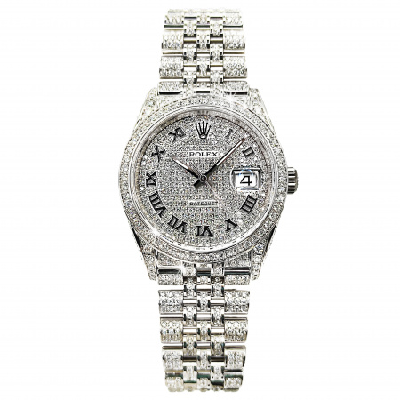 Rolex Datejust Diamonds Full Pave Tuning 36 mm 126200 CUSTOM