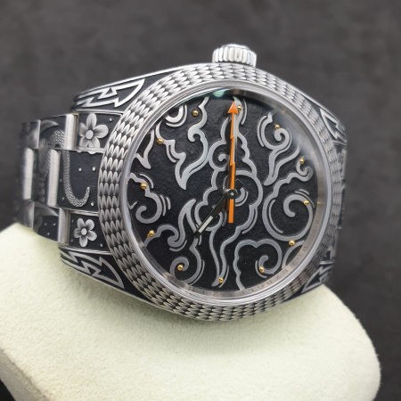 Rolex Oyster Milgauss Japan Masks 40 mm 116400 Hand-Engraved CUSTOM