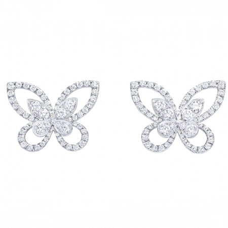 Серьги Graff Butterfly Silhouette Diamond Stud Earrings RGE 879