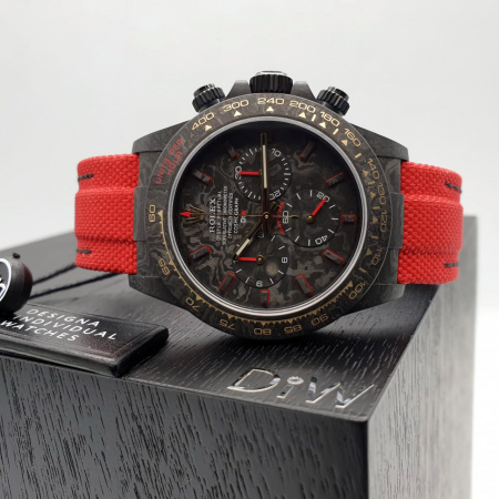 Rolex DiW Daytona Carbon Red Edition UP Unique Piece CUSTOM