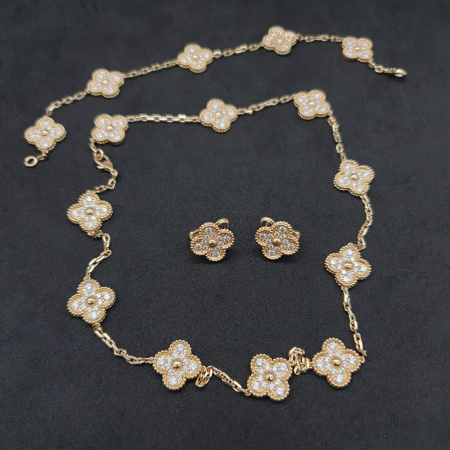 Комплект Van Cleef & Arpels Vintage Alhambra VCARA42300 VCARA44700 VCARA41400