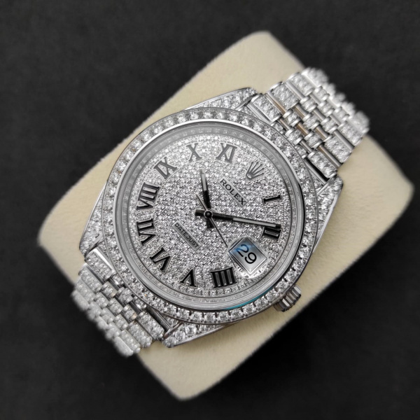 Rolex Datejust II Diamonds Full Pave Tuning 41 mm 126300 CUSTOM