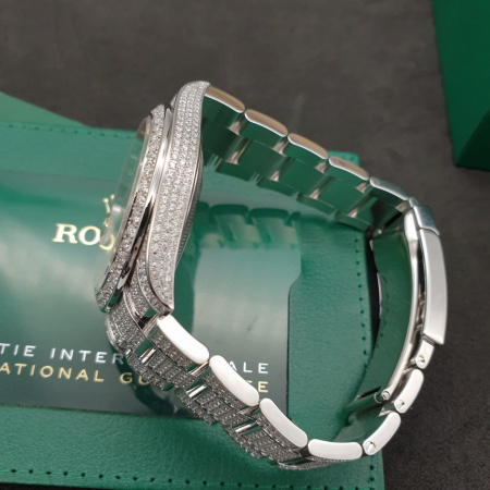 Rolex Datejust II Diamonds Full Pave Tuning 41 mm 126300 CUSTOM