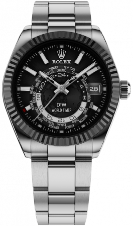 Rolex DiW Sky-Dweller World Timer Steel CUSTOM
