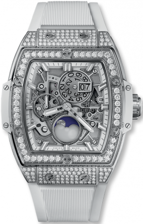 Hublot Spirit of Big Bang Moonphase Titanium White Pave 42 mm 647.NE.2070.RW.1604