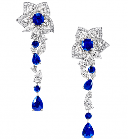 Серьги Graff Peony Flower Drop Earrings