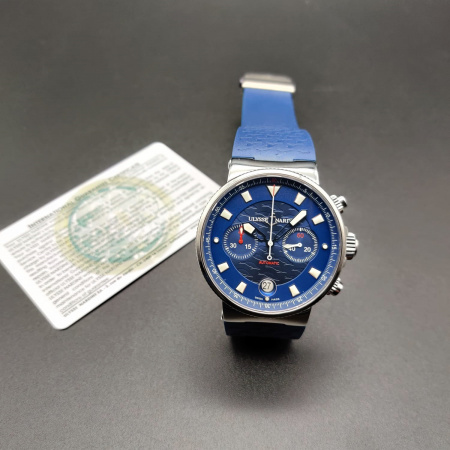 Ulysse Nardin Marine Chronograph Blue Seal 41 mm Limited Edition 353-68LE-3