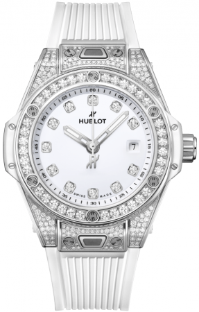Hublot Big Bang One Click Steel White Pave 33 mm 485.SE.2210.RW.1604