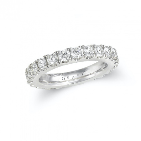 Обручальное кольцо Classic Graff Castle Set Round Diamond Wedding Band RER 1002