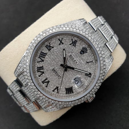 Rolex Datejust II Diamonds Full Pave Tuning 41 mm 126300 CUSTOM