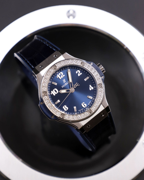 Hublot Big Bang Steel Blue Diamonds 38 mm 361.SX.7170.LR.1204