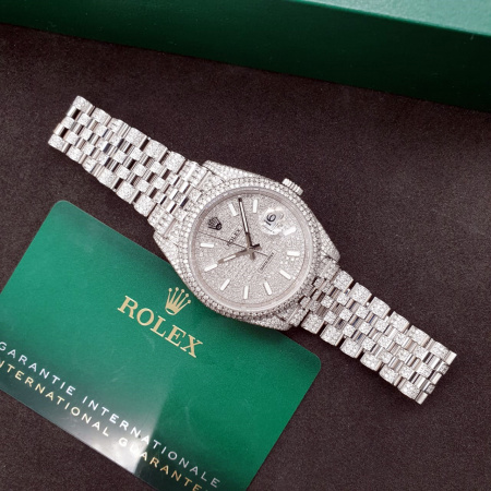 Rolex Datejust Diamonds Full Pave Tuning 36 mm 126200 CUSTOM