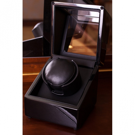 Часовая шкатулка для подзавода 1-х часов Black Lacquer