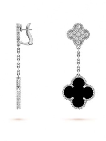 Серьги Van Cleef & Arpels Magic Alhambra 2 Motifs VCARP2RA00