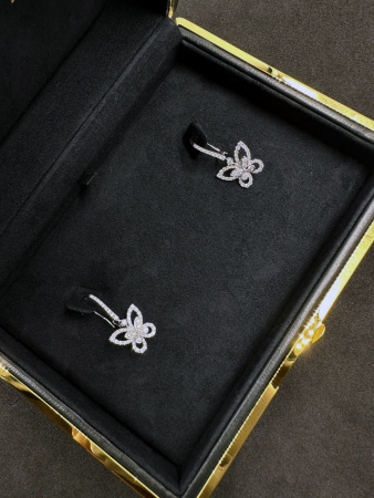 Серьги Graff Butterfly Silhouette Diamond Drop Earrings RGE 1617
