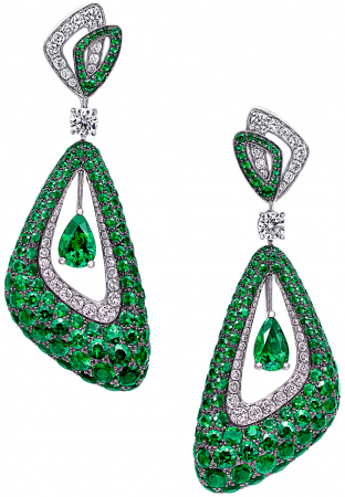 Серьги Graff Bombé Luna Earrings