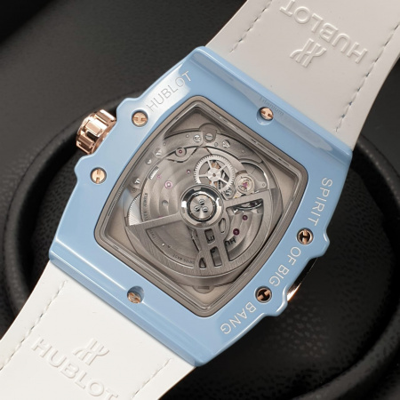 Hublot Spirit of Big Bang Light Blue Ceramic King Gold Diamonds 39 mm 665.EO.891L.LR.1204