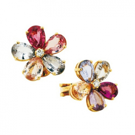 СЕРЬГИ BVLGARI SAPPHIRE FLOWER АРТИКУЛ: OR853077